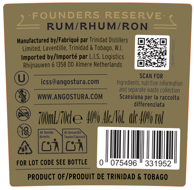 ANGOSTURA Founders Reserve 1824