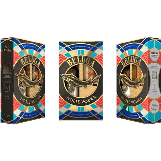 BELUGA Noble Coffet avec verre