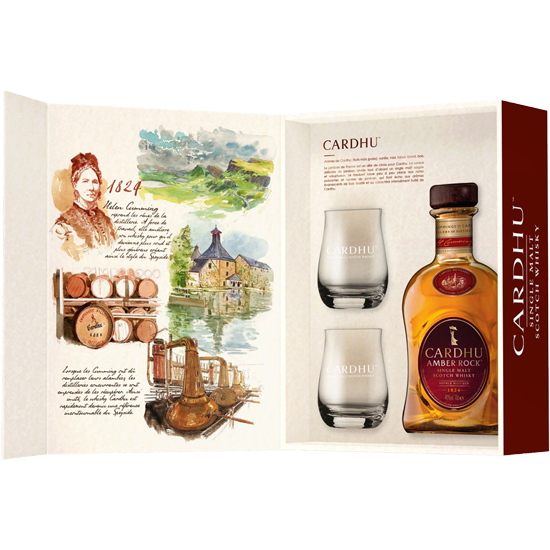 CARDHU AMBER ROCK COFFRET 2 VERRES 2