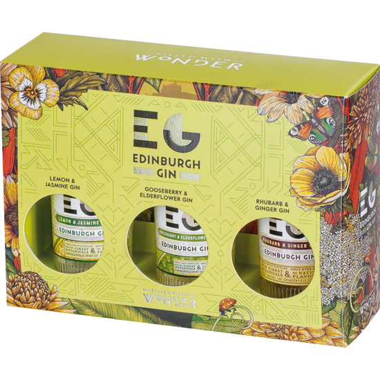 EDINBURGH GIN Flavored Gin Coffret 3x5cl