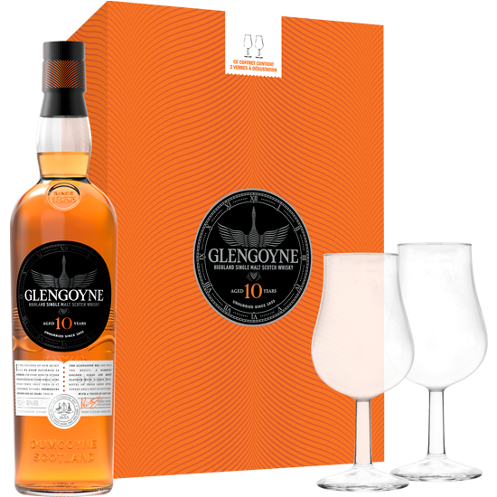 GLENGOYNE 10 ans Coffret 2 verres