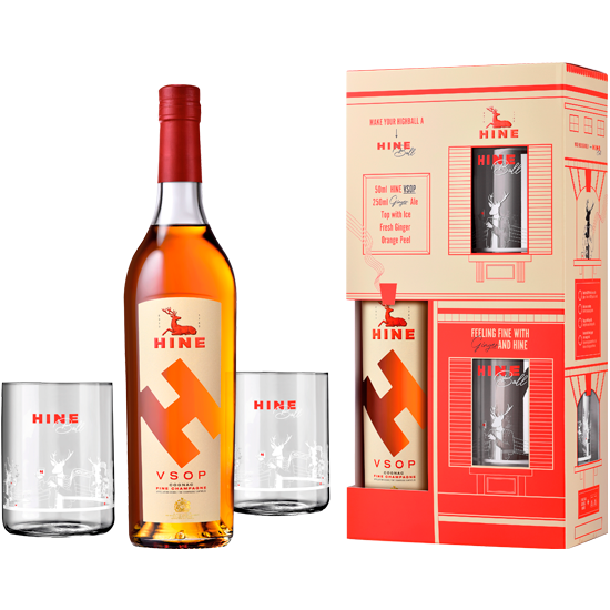 HINE VSOP - Coffret 2 verres