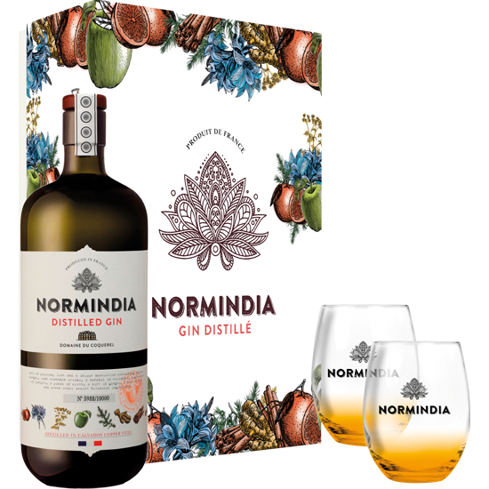 Normindia Gin gift_box 2 verres