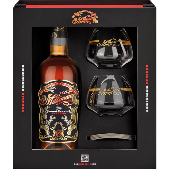 MILLONARIO 10 ANNIVERSARIO COFFRET 2 VERRES
