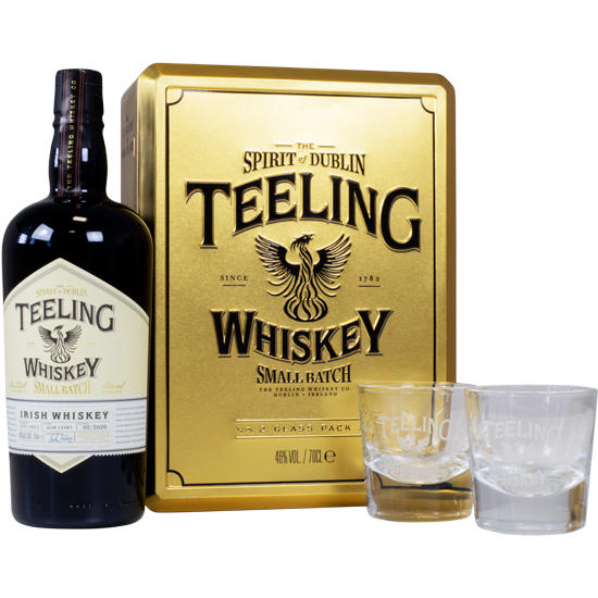 TEELING SMALL BATCH BLENDED WHISKEY COFFRET 2 VERRES