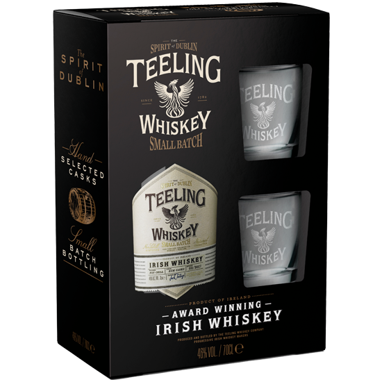 TEELING SMALL BATCH BLENDED WHISKEY COFFRET 2 VERRES